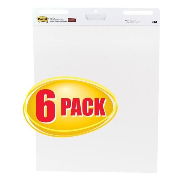 Post-It Sticky note Self Stick Easel Pad; 30 Sheets Pad - Pack Of 6 1272922